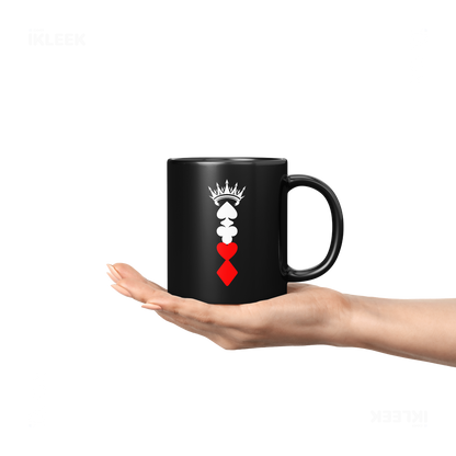 RoyalSuitStack Ceramic Mug 04 Black