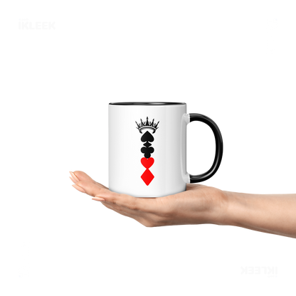 RoyalSuitStack Ceramic Mug 04 White Black