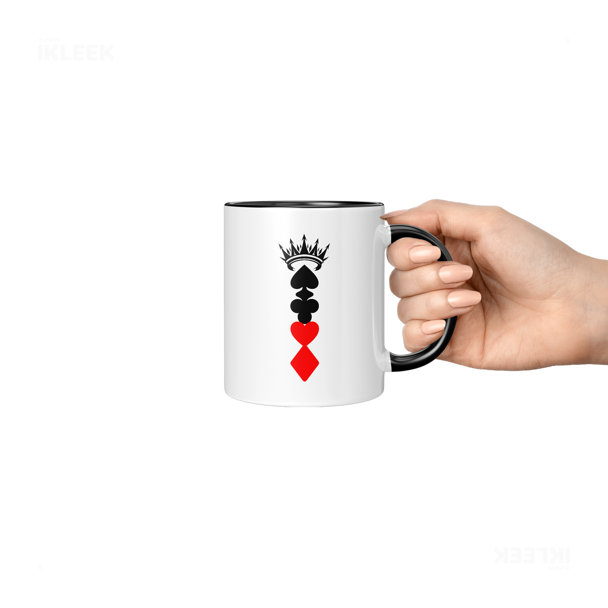 RoyalSuitStack Ceramic Mug 06 White Black