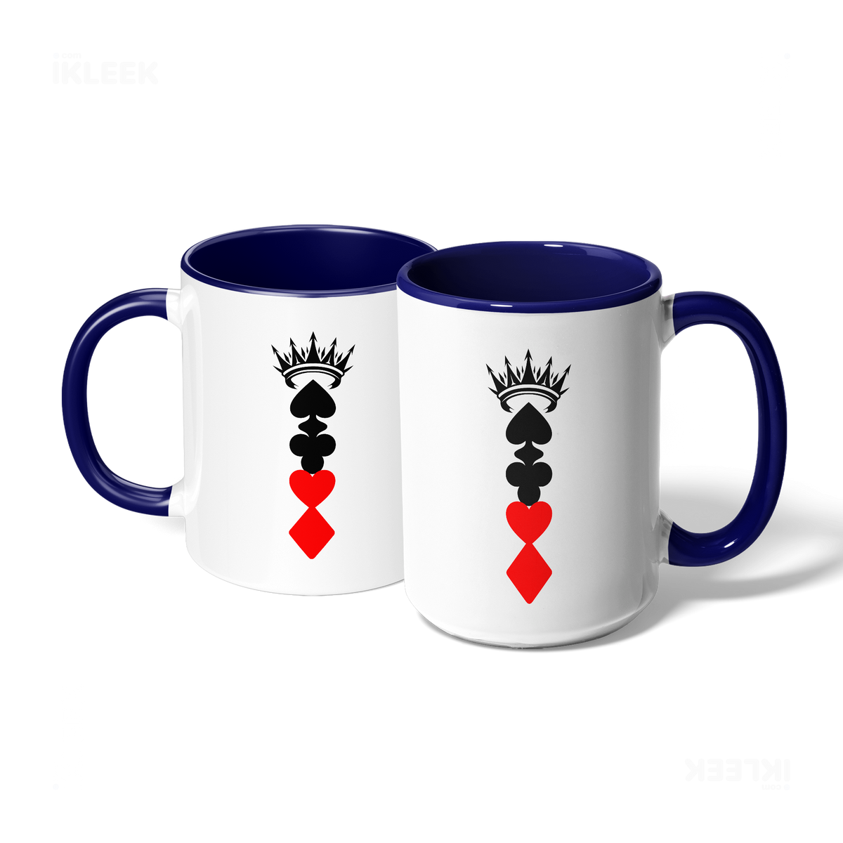 RoyalSuitStack Ceramic Mug 07 White Navy