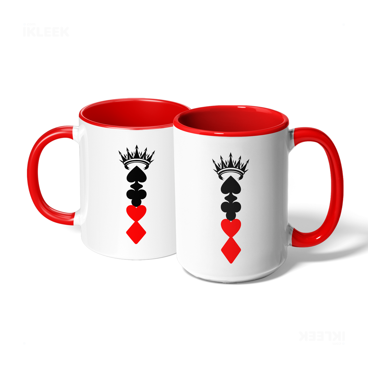 RoyalSuitStack Ceramic Mug 07 White Red