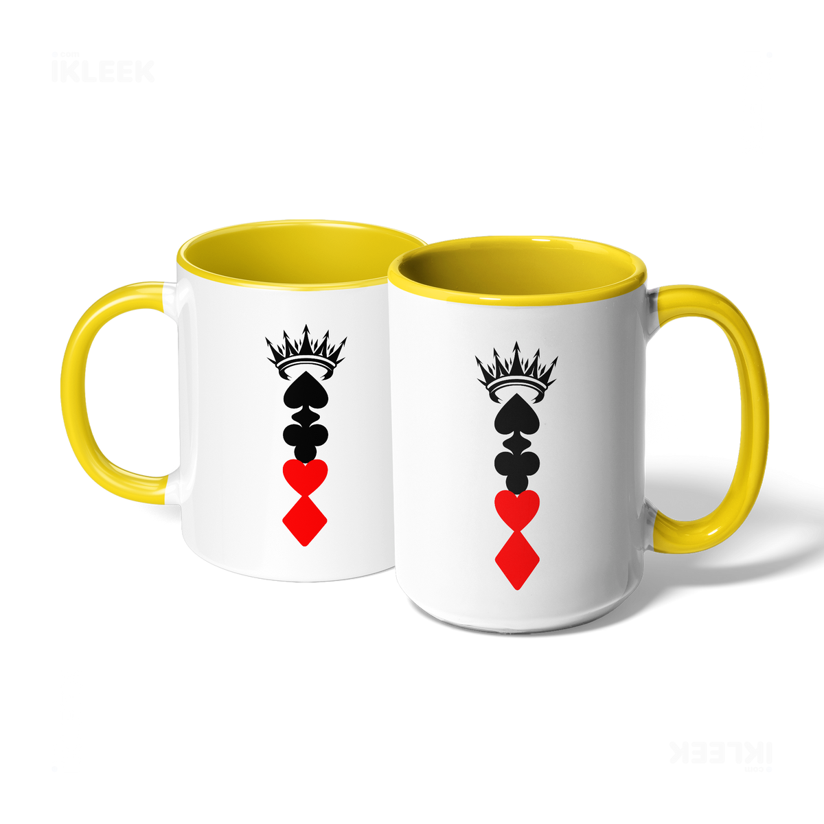 RoyalSuitStack Ceramic Mug 07 White Yellow