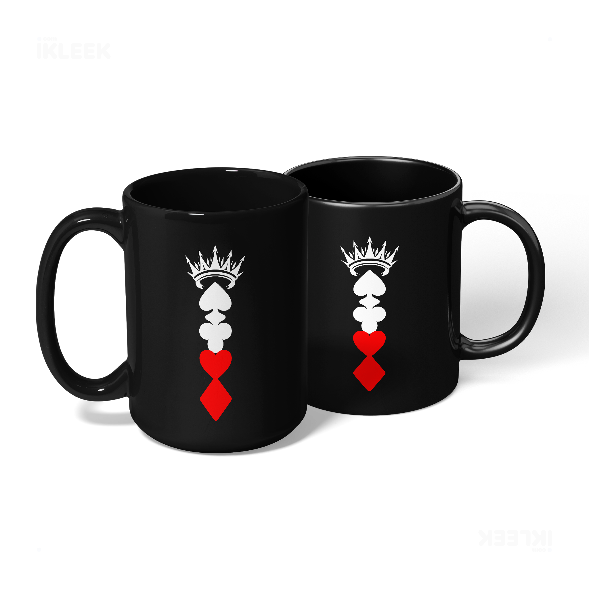 RoyalSuitStack Ceramic Mug 08 Black