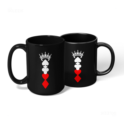 RoyalSuitStack Ceramic Mug 08 Black