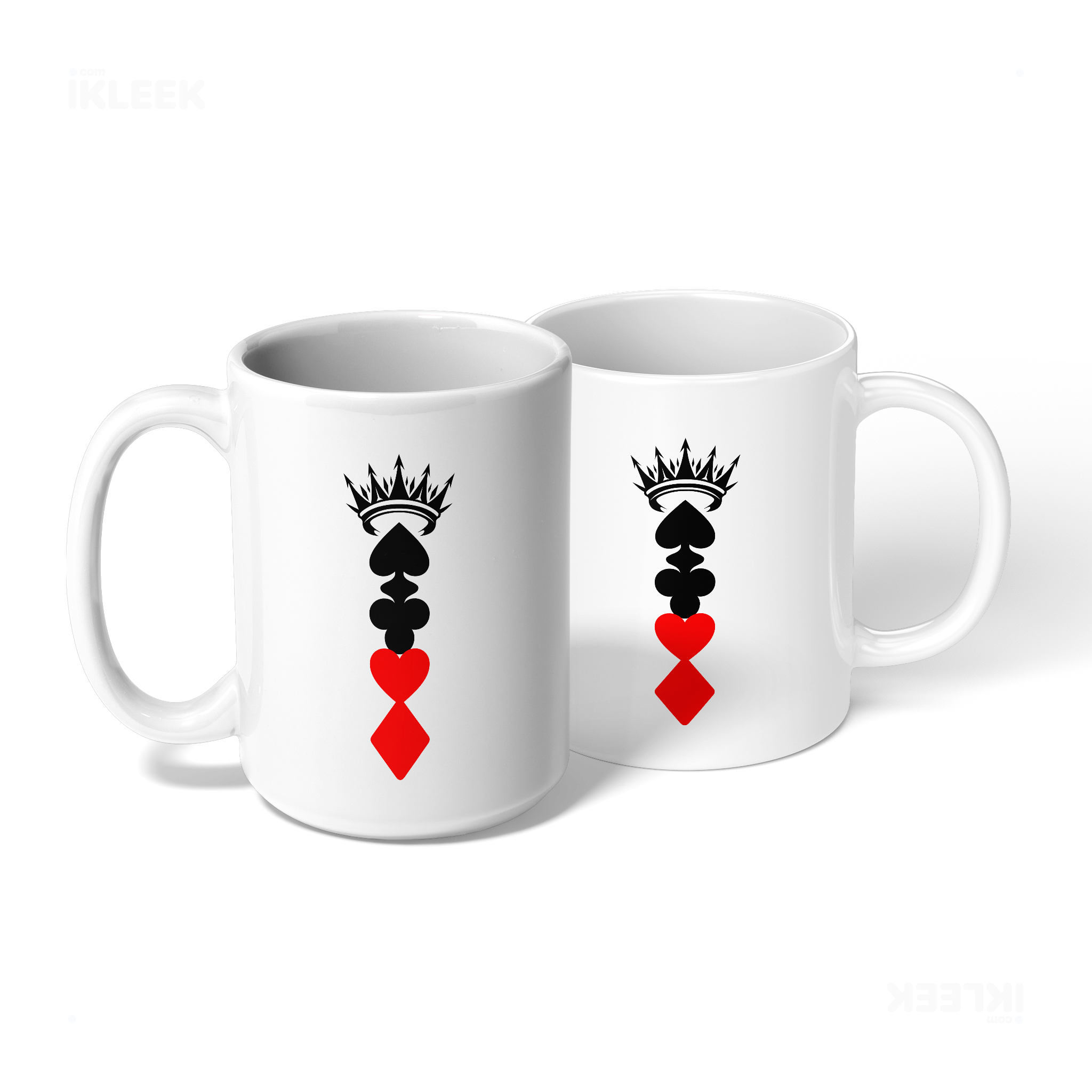 RoyalSuitStack Ceramic Mug 08 White