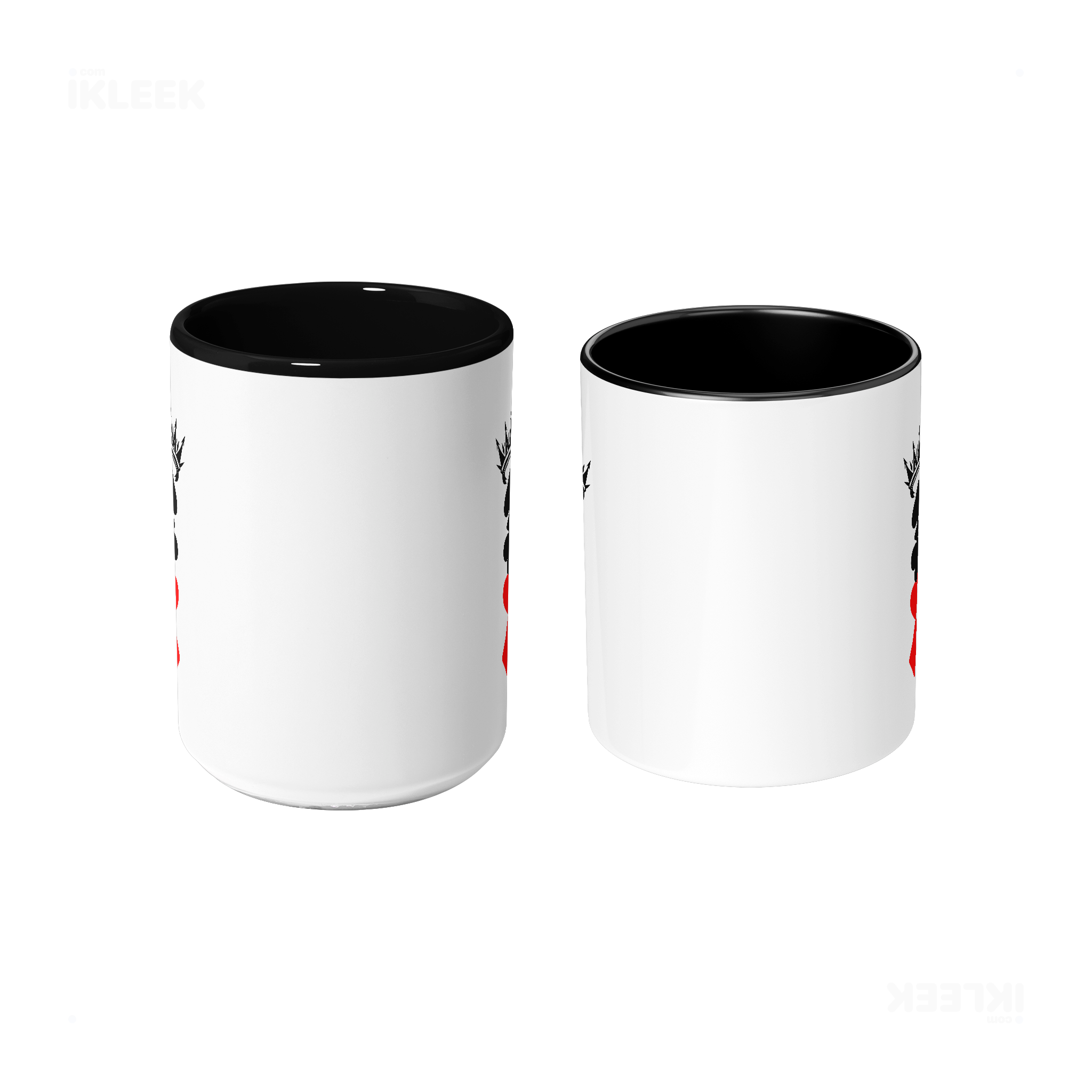 RoyalSuitStack Ceramic Mug 09 White Black