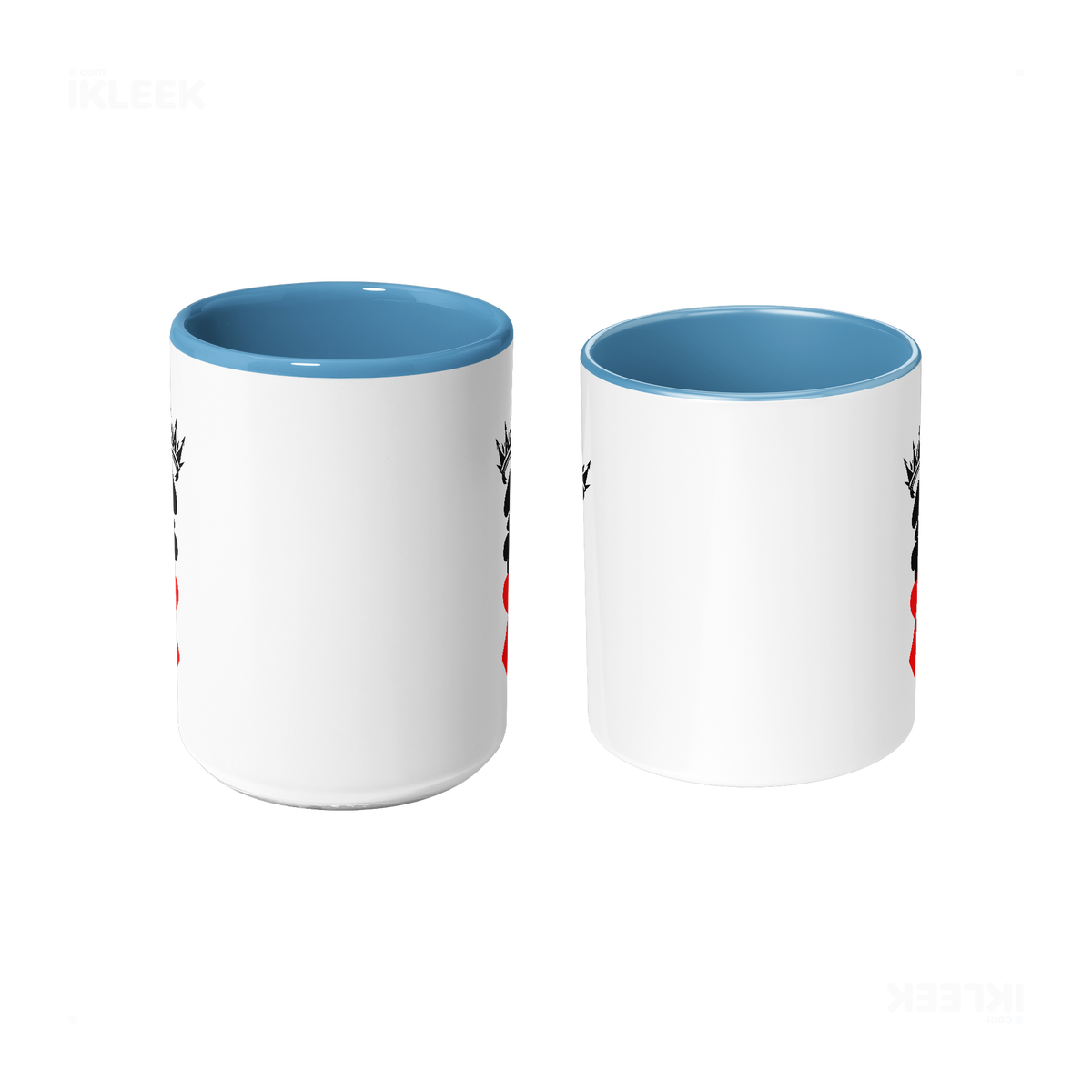 RoyalSuitStack Ceramic Mug 09 White Lightblue