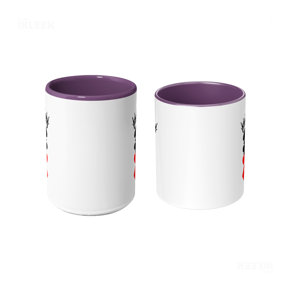 RoyalSuitStack Ceramic Mug 09 White Purple