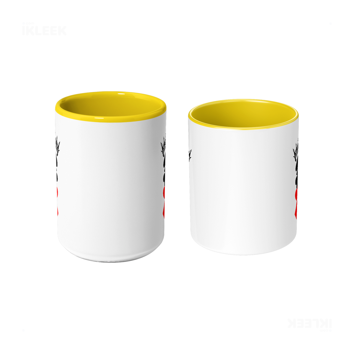 RoyalSuitStack Ceramic Mug 09 White Yellow