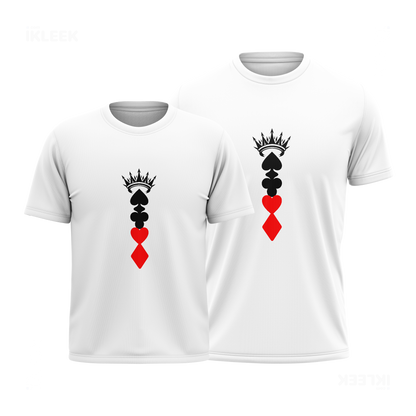 RoyalSuitStack Couple T Shirt 01 White