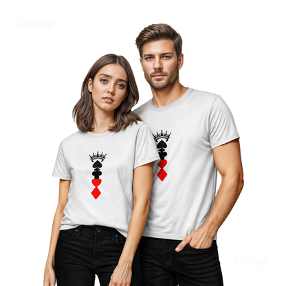 RoyalSuitStack Couple T Shirt 02 White
