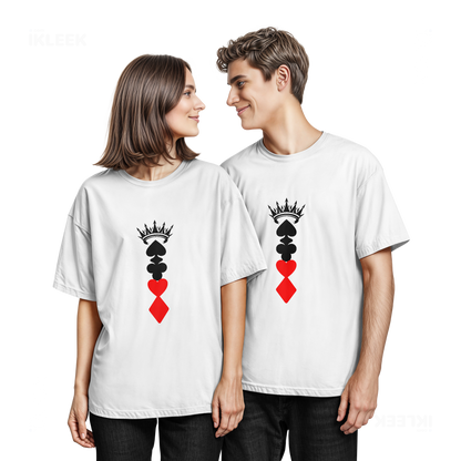 RoyalSuitStack Couple T Shirt 05 White