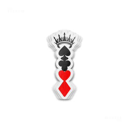 RoyalSuitStack Die Cut Outdoor Sticker 01 Clear