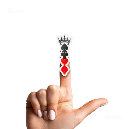 RoyalSuitStack Die Cut Outdoor Sticker 02 Clear
