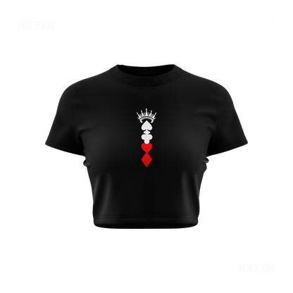 RoyalSuitStack Fitted Crop Top 01 Black