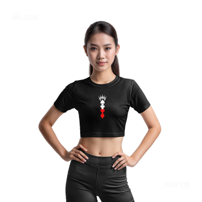 RoyalSuitStack Fitted Crop Top 03 Black