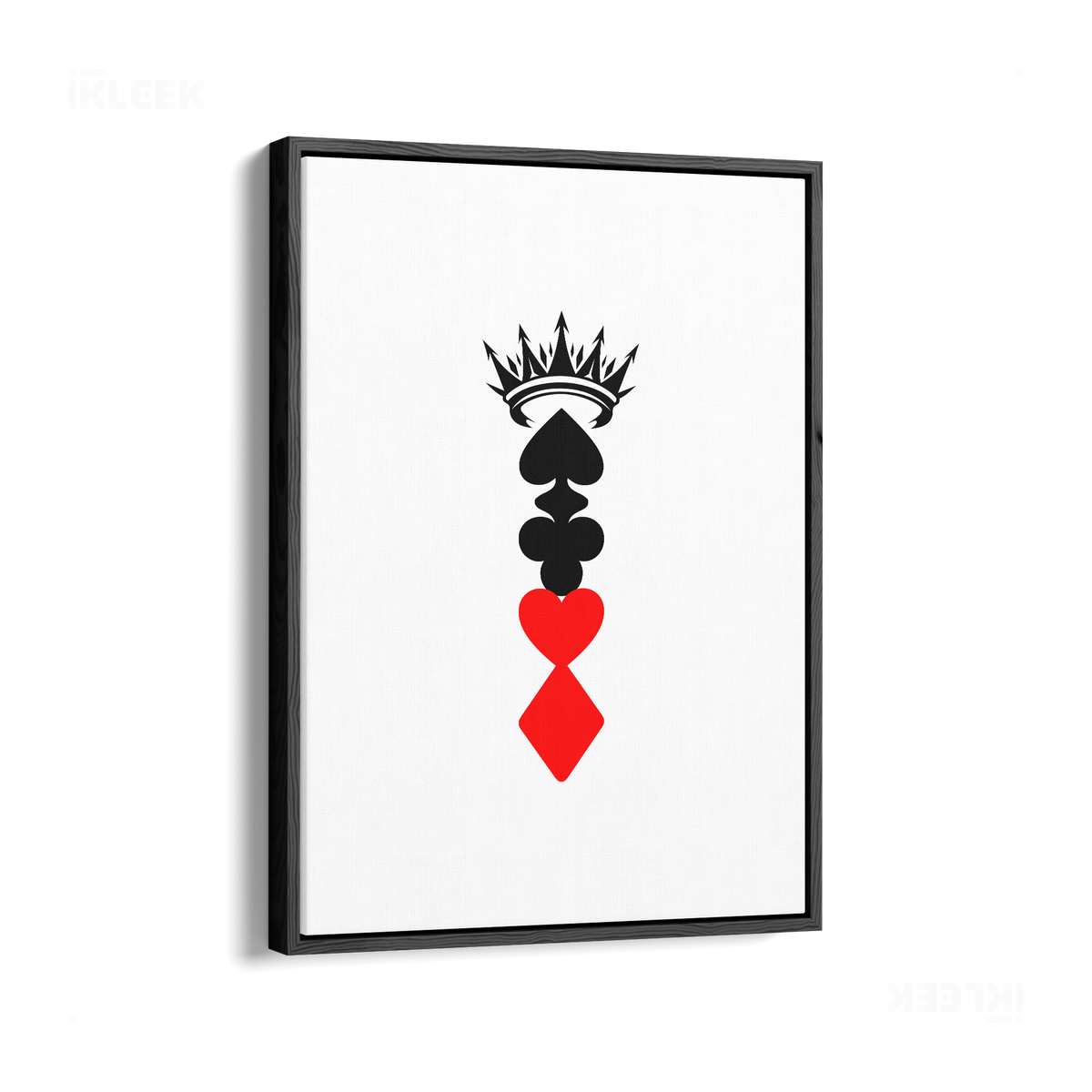 RoyalSuitStack Framed Canvas 01 Black Wood