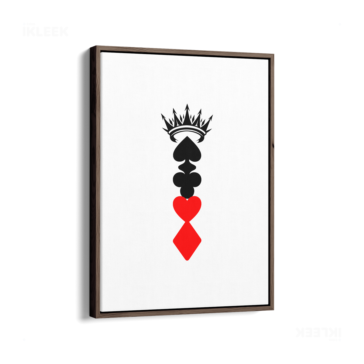 RoyalSuitStack Framed Canvas 01 Dark Wood