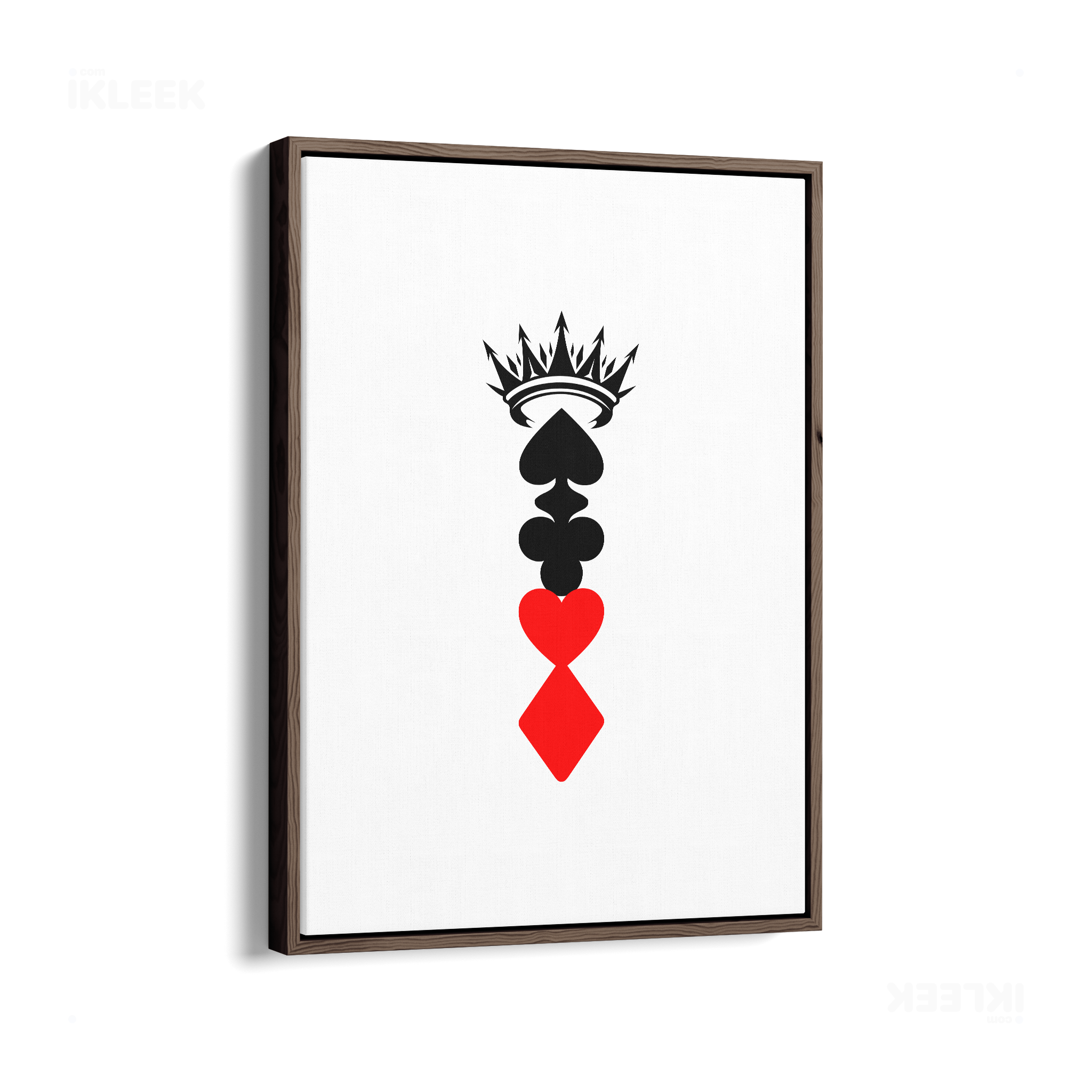 RoyalSuitStack Framed Canvas 01 Dark Wood