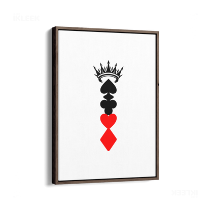 RoyalSuitStack Framed Canvas 01 Dark Wood