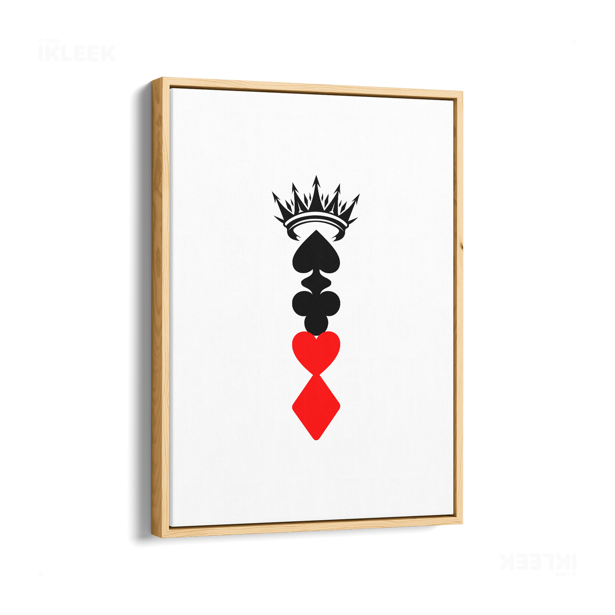 RoyalSuitStack Framed Canvas 01 Natural Wood