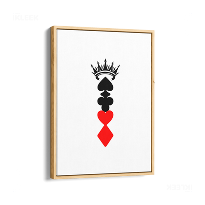 RoyalSuitStack Framed Canvas 01 Natural Wood