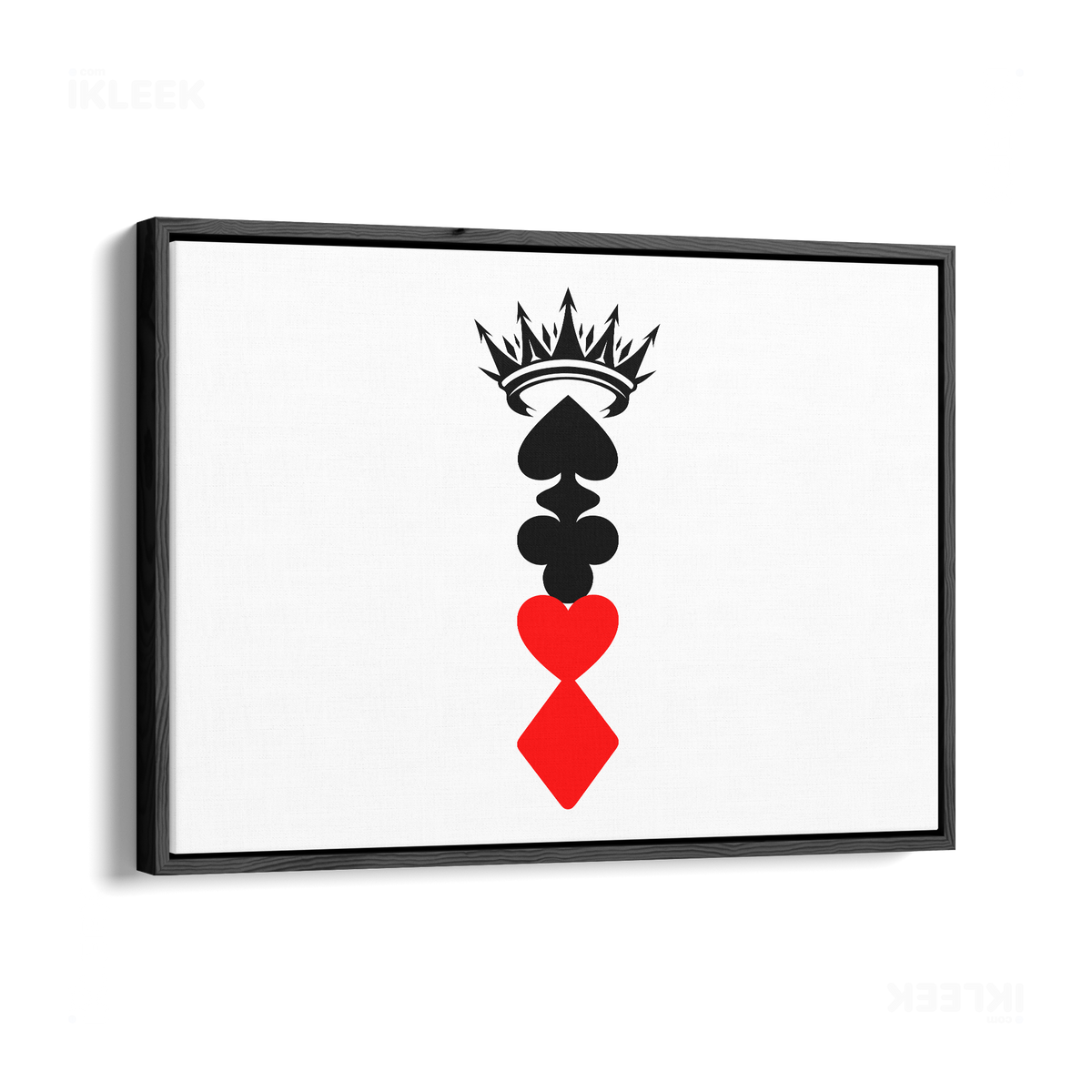 RoyalSuitStack Framed Canvas 03 Black Wood