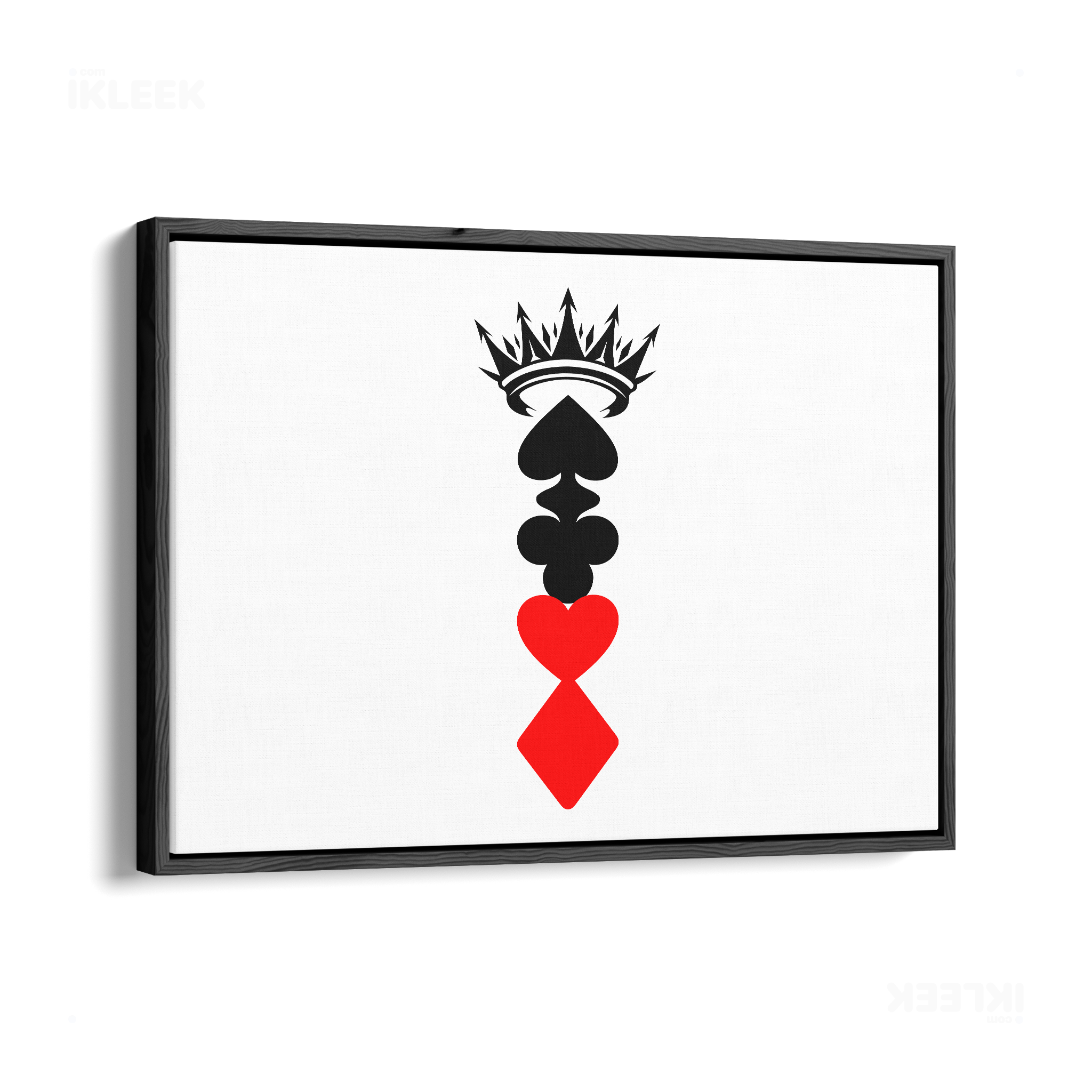 RoyalSuitStack Framed Canvas 03 Black Wood