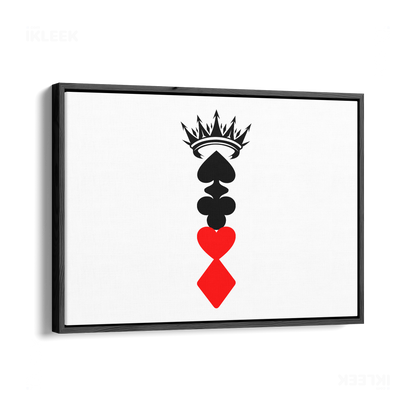 RoyalSuitStack Framed Canvas 03 Black Wood