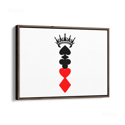 RoyalSuitStack Framed Canvas 03 Dark Wood