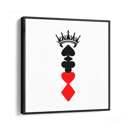 RoyalSuitStack Framed Canvas 04 Black Wood