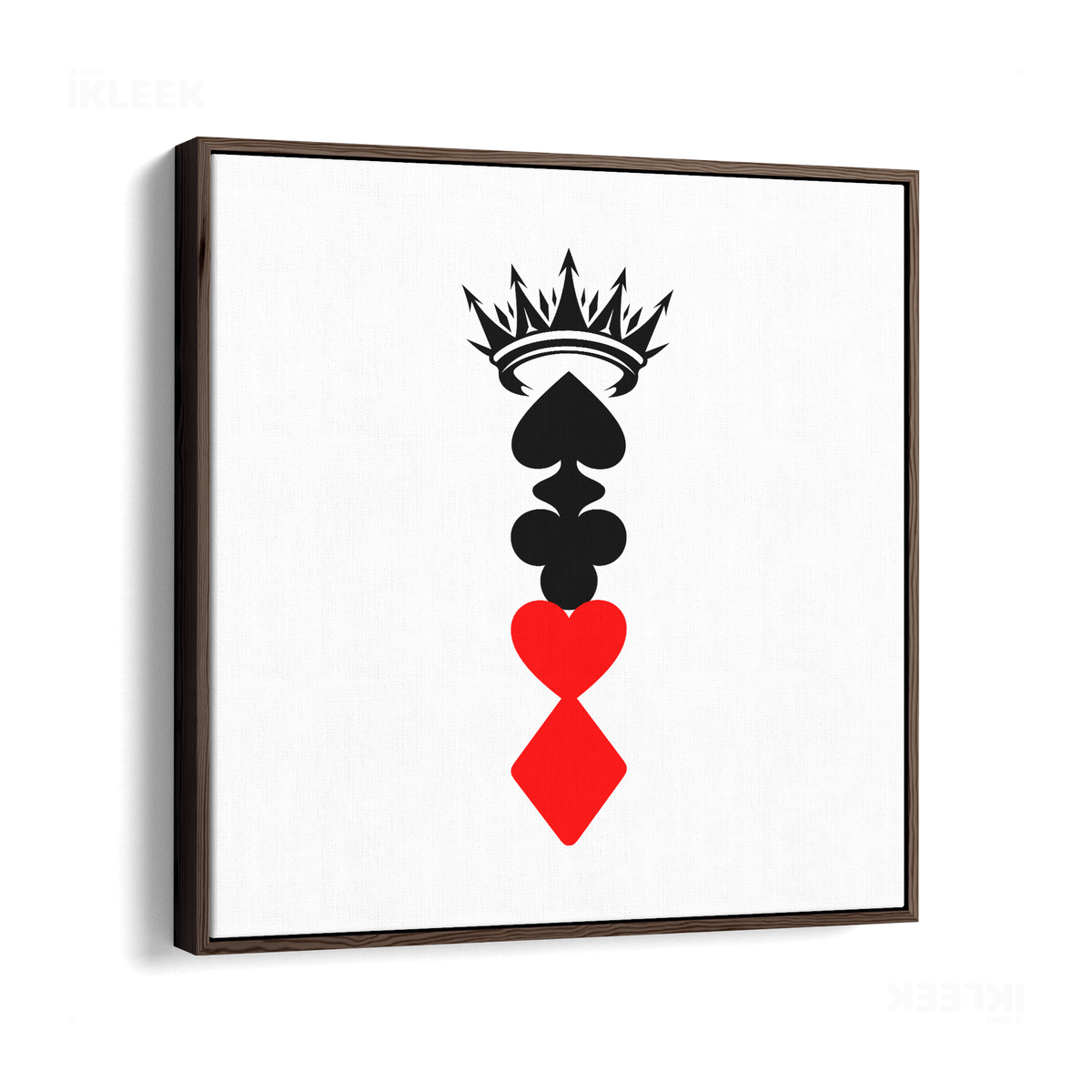 RoyalSuitStack Framed Canvas 04 Dark Wood