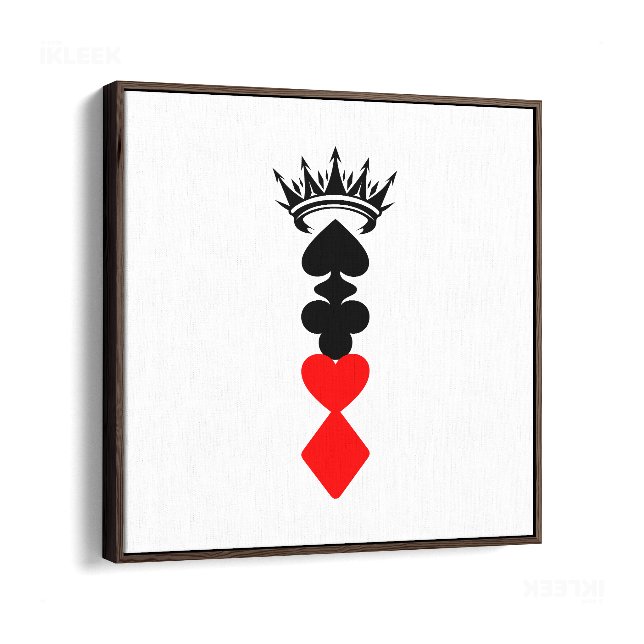 RoyalSuitStack Framed Canvas 04 Dark Wood