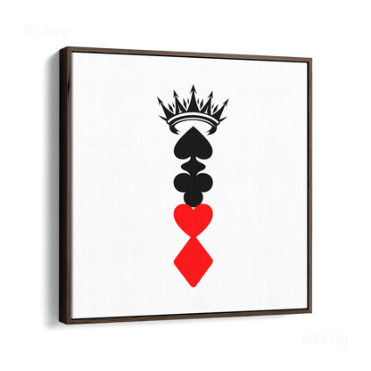 RoyalSuitStack Framed Canvas 04 Dark Wood