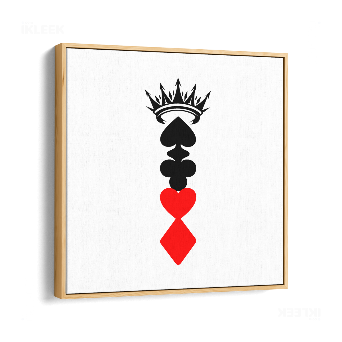 RoyalSuitStack Framed Canvas 04 Natural Wood