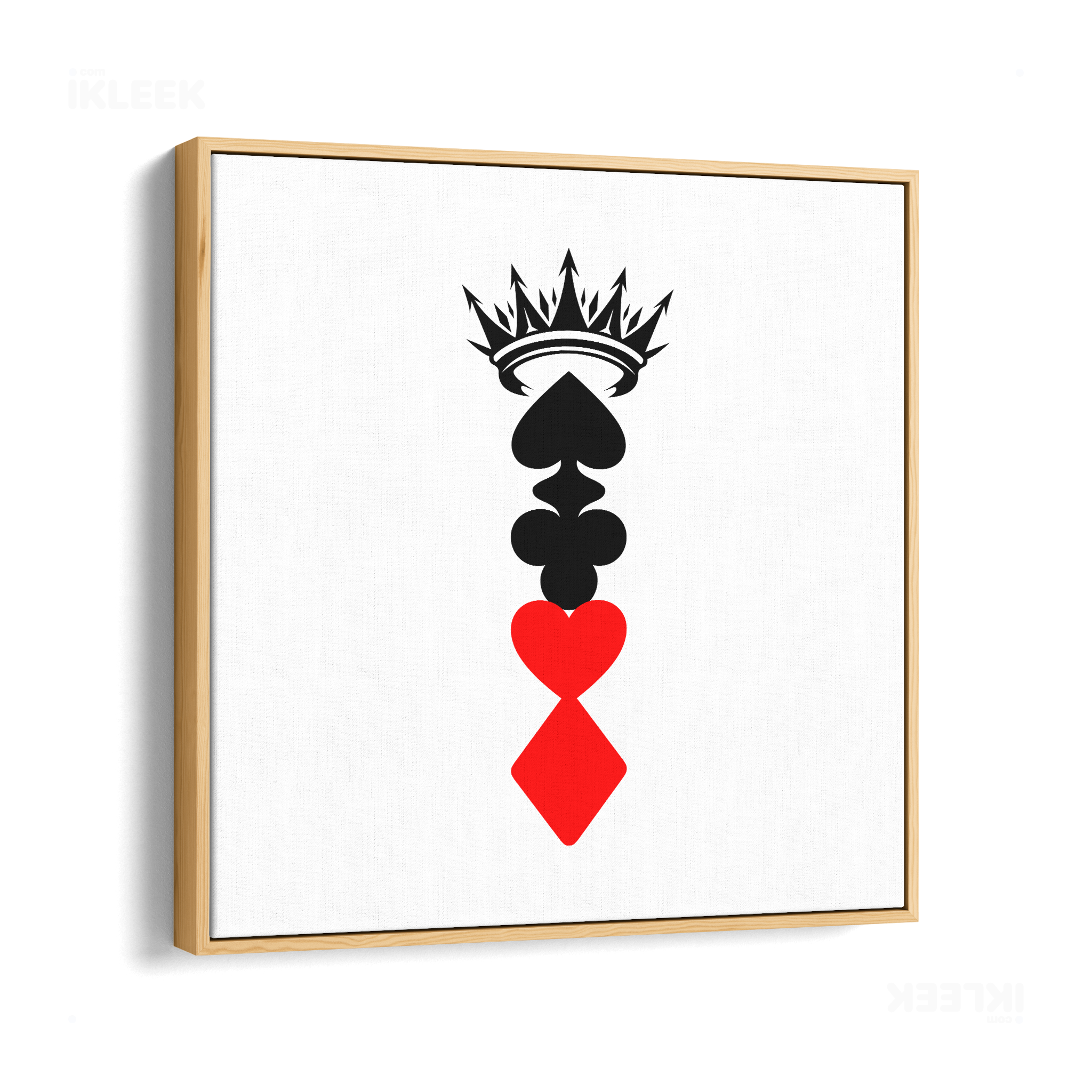 RoyalSuitStack Framed Canvas 04 Natural Wood