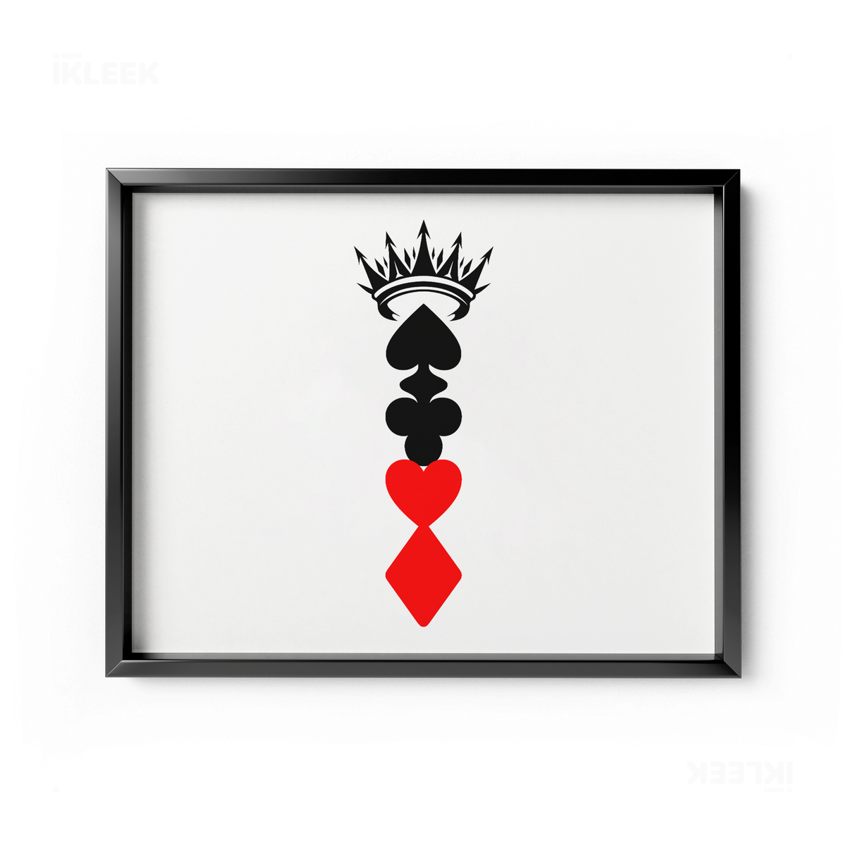 RoyalSuitStack Framed Poster 03 Black Aluminum