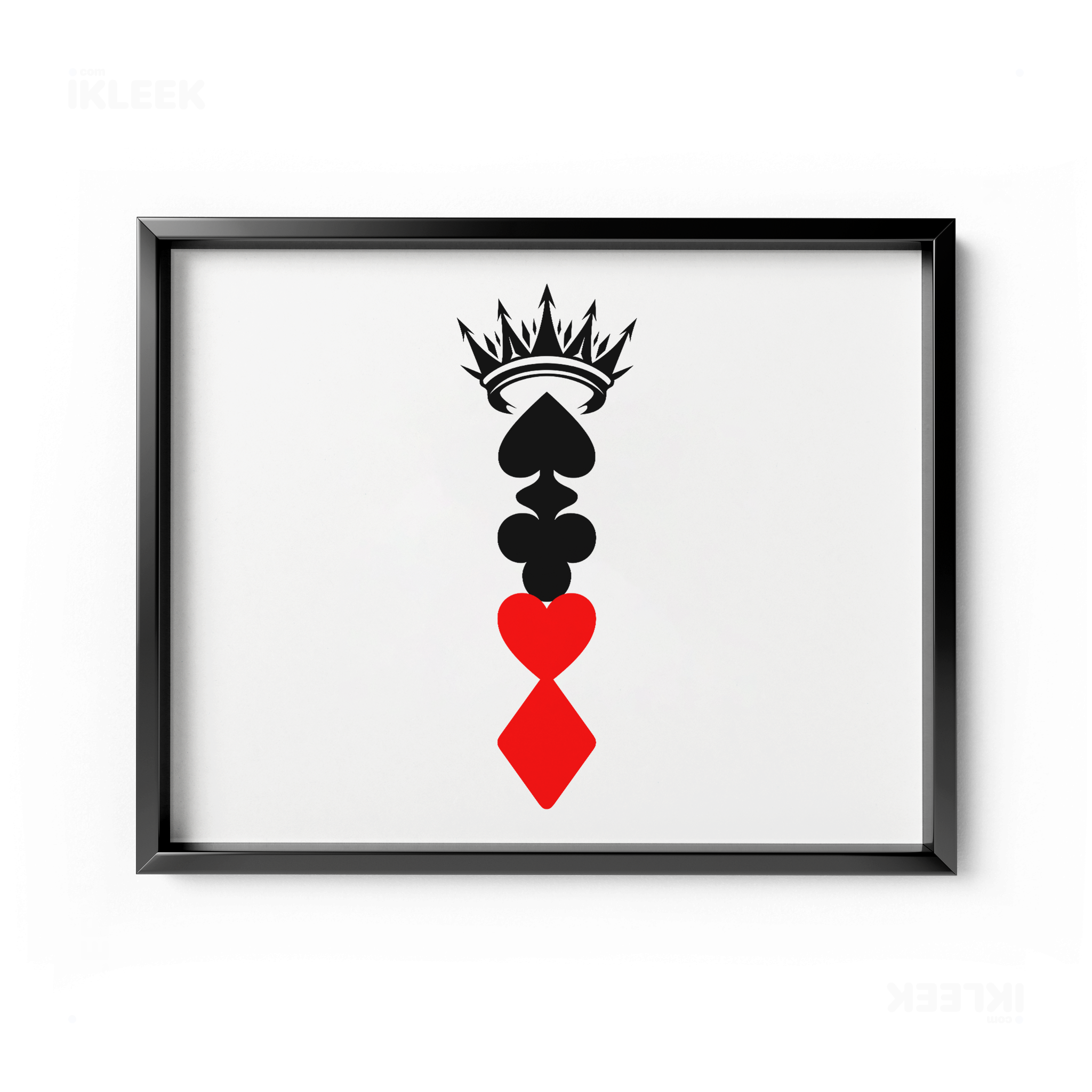 RoyalSuitStack Framed Poster 03 Black Aluminum