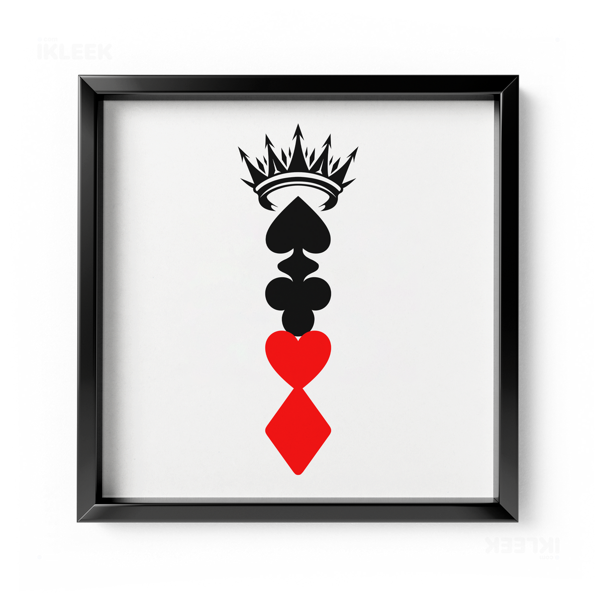 RoyalSuitStack Framed Poster 04 Black Aluminum