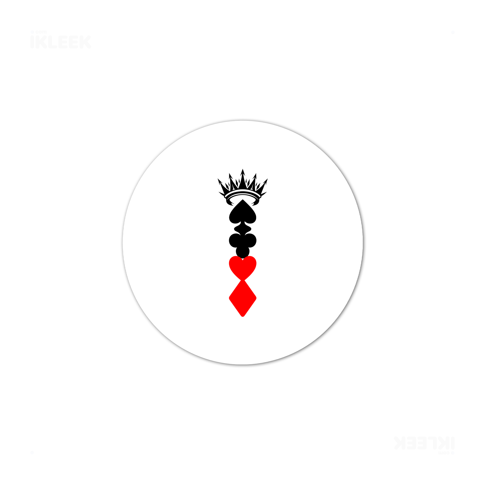 RoyalSuitStack High Gloss Coaster 03 Round