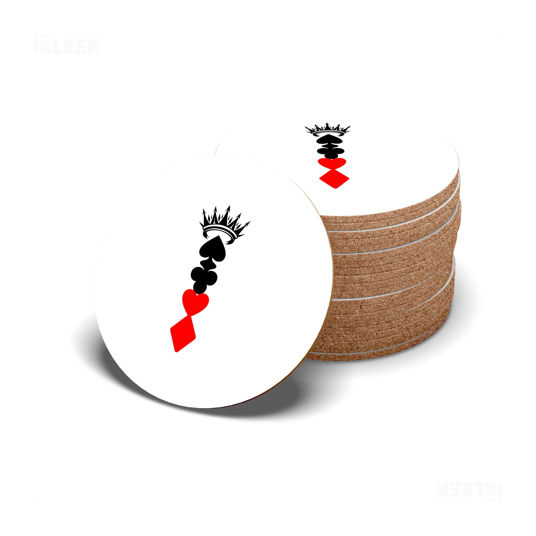 RoyalSuitStack High Gloss Coaster 06 Round