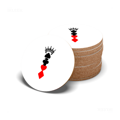 RoyalSuitStack High Gloss Coaster 06 Round