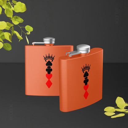 RoyalSuitStack Hip Flasks 02 Orange