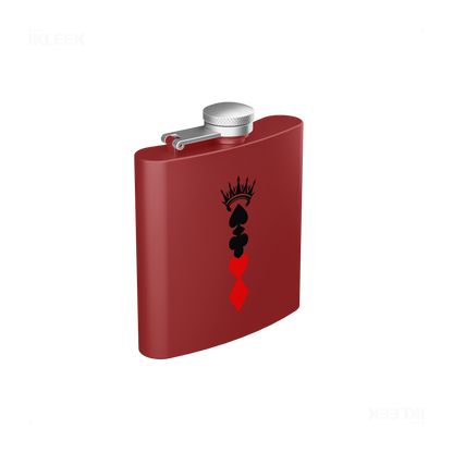 RoyalSuitStack Hip Flasks 03 Red