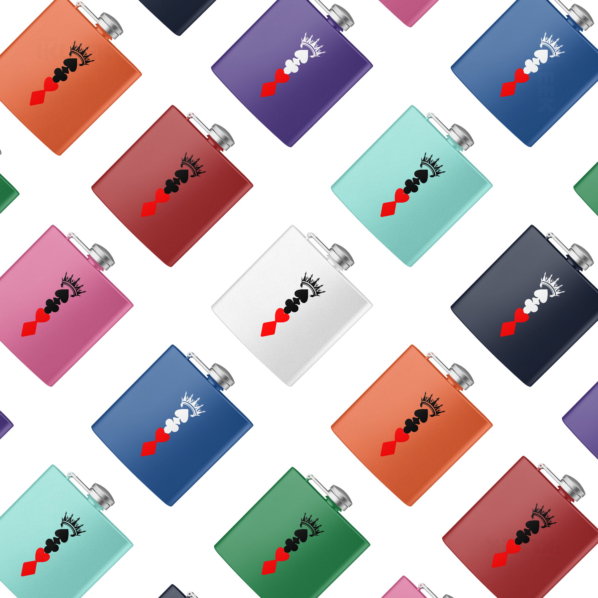 RoyalSuitStack Hip Flasks 04 Orange