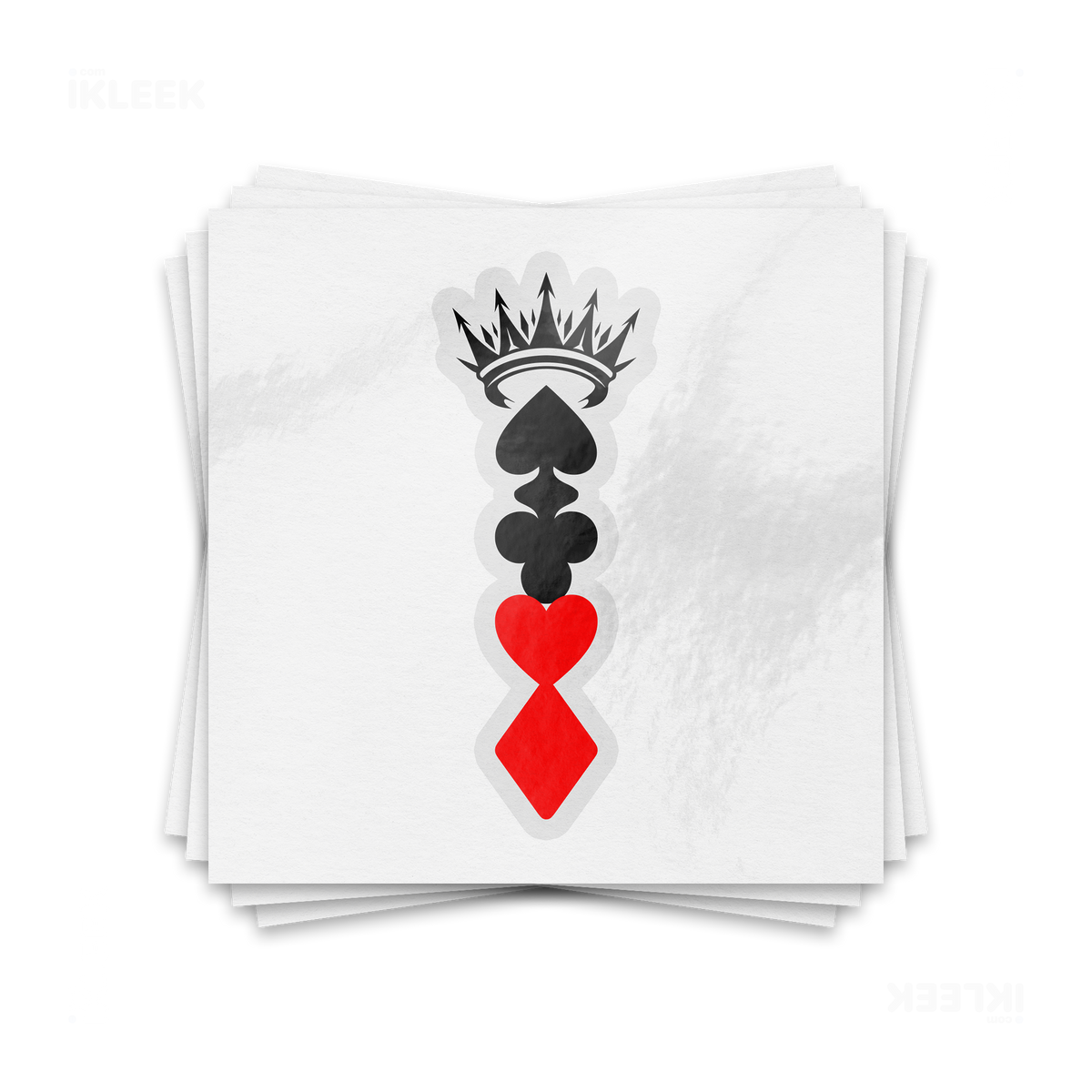 RoyalSuitStack Kiss Cut Sticker 01 Clear