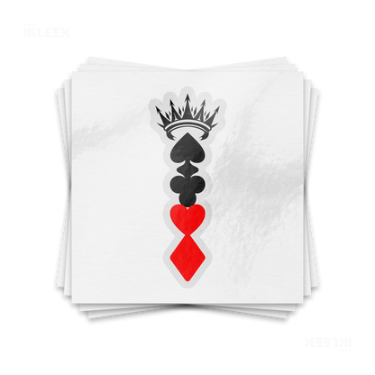 RoyalSuitStack Kiss Cut Sticker 01 Clear
