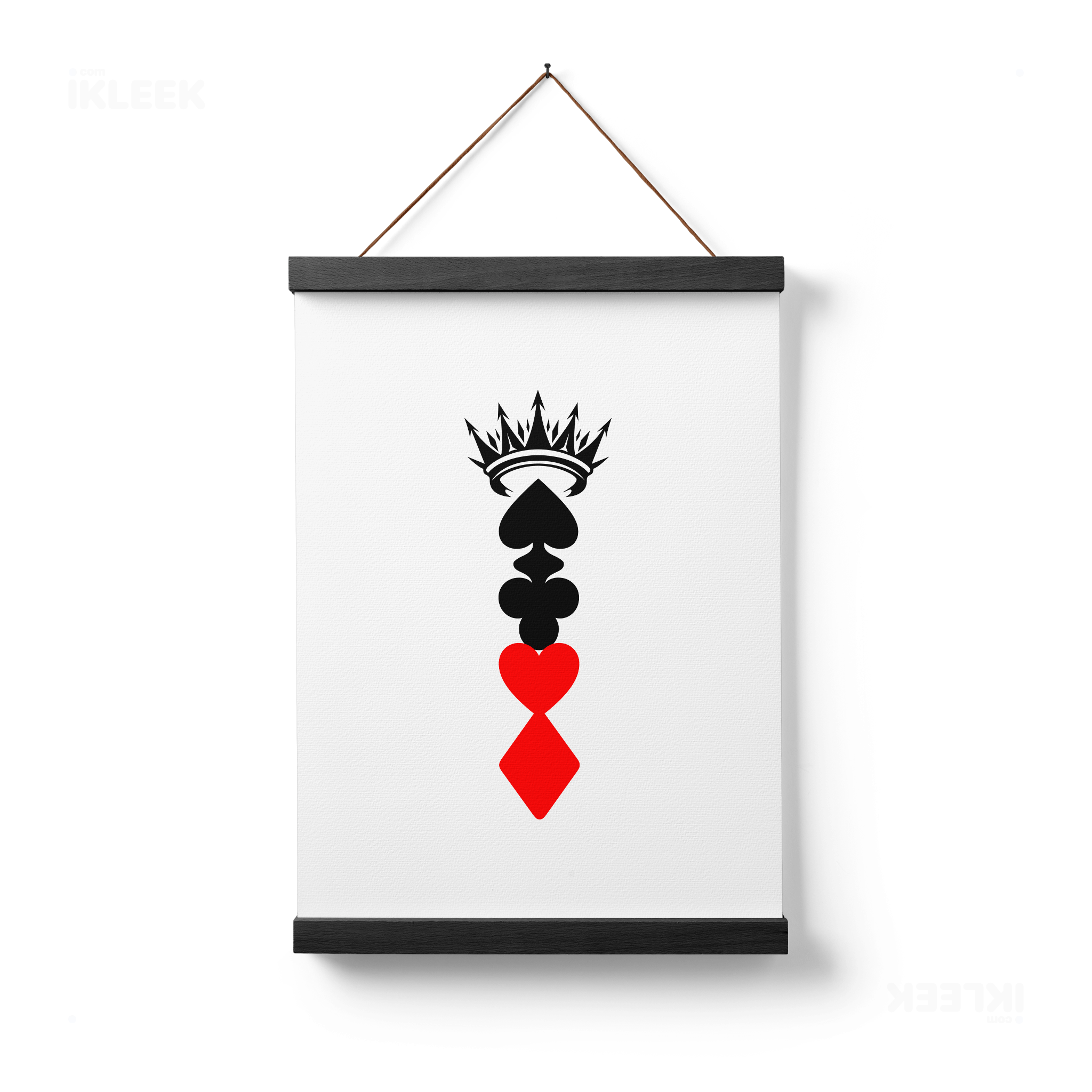 RoyalSuitStack Magnetic Hanger Poster 01 Black Wood