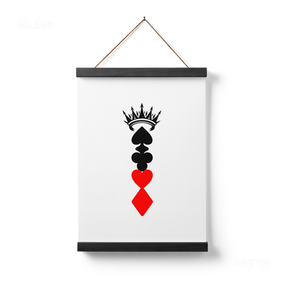 RoyalSuitStack Magnetic Hanger Poster 01 Black Wood
