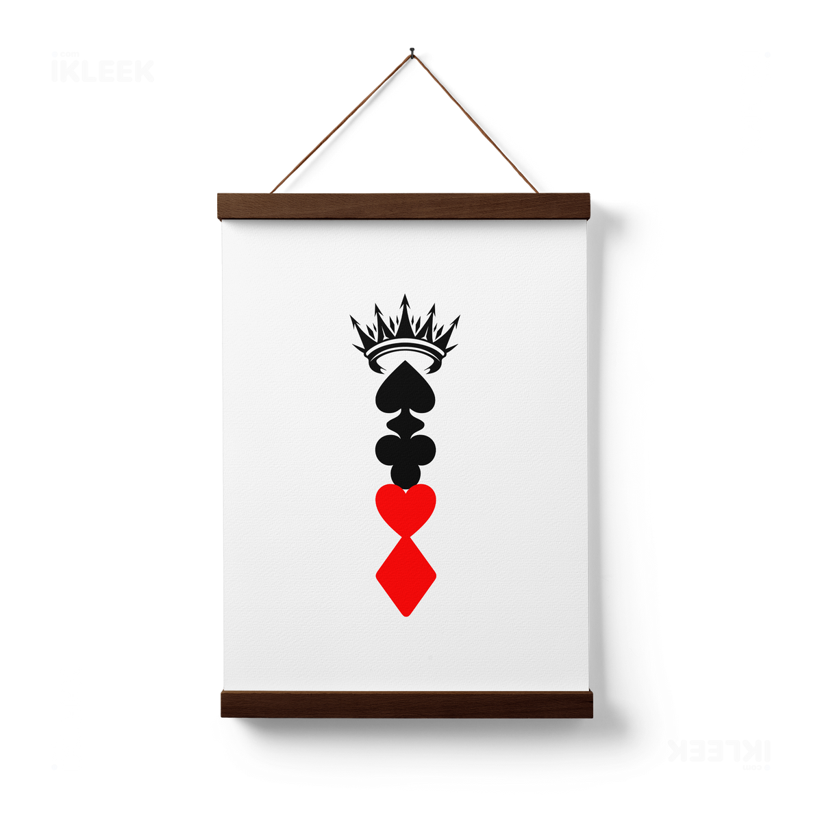 RoyalSuitStack Magnetic Hanger Poster 01 Dark Wood